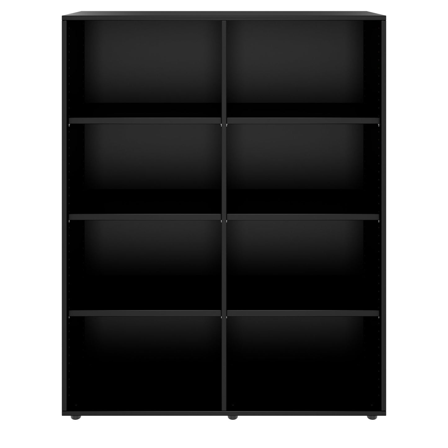 PRO Armoire d'étagère | 4 oh, 400 - 1200 x 1510 mm, noir
