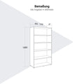 PRO Cabinet scaffale | 5 OH, 400 - 1200 x 1880 mm, grafite - 12 Thumbnail Image