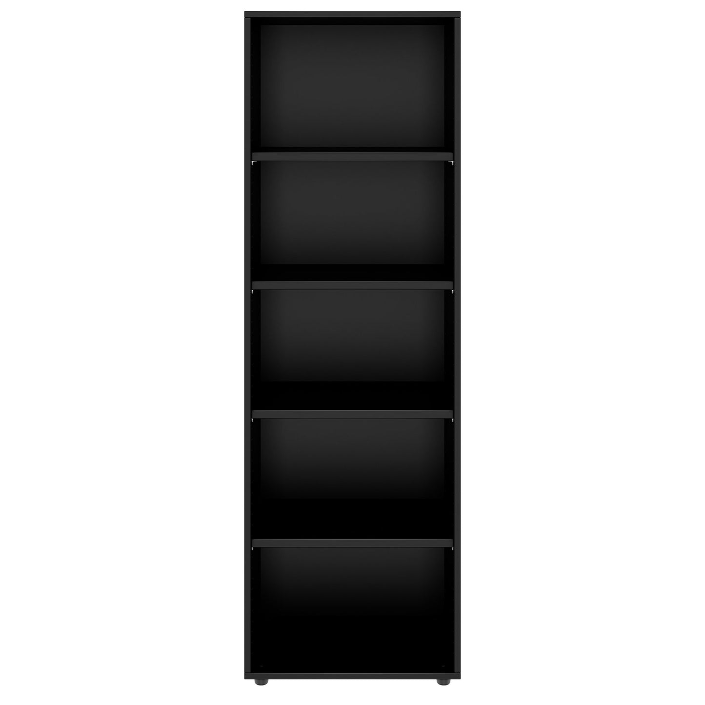 PRO Armoire d'étagère | 5 oh, 400 - 1200 x 1880 mm, noir