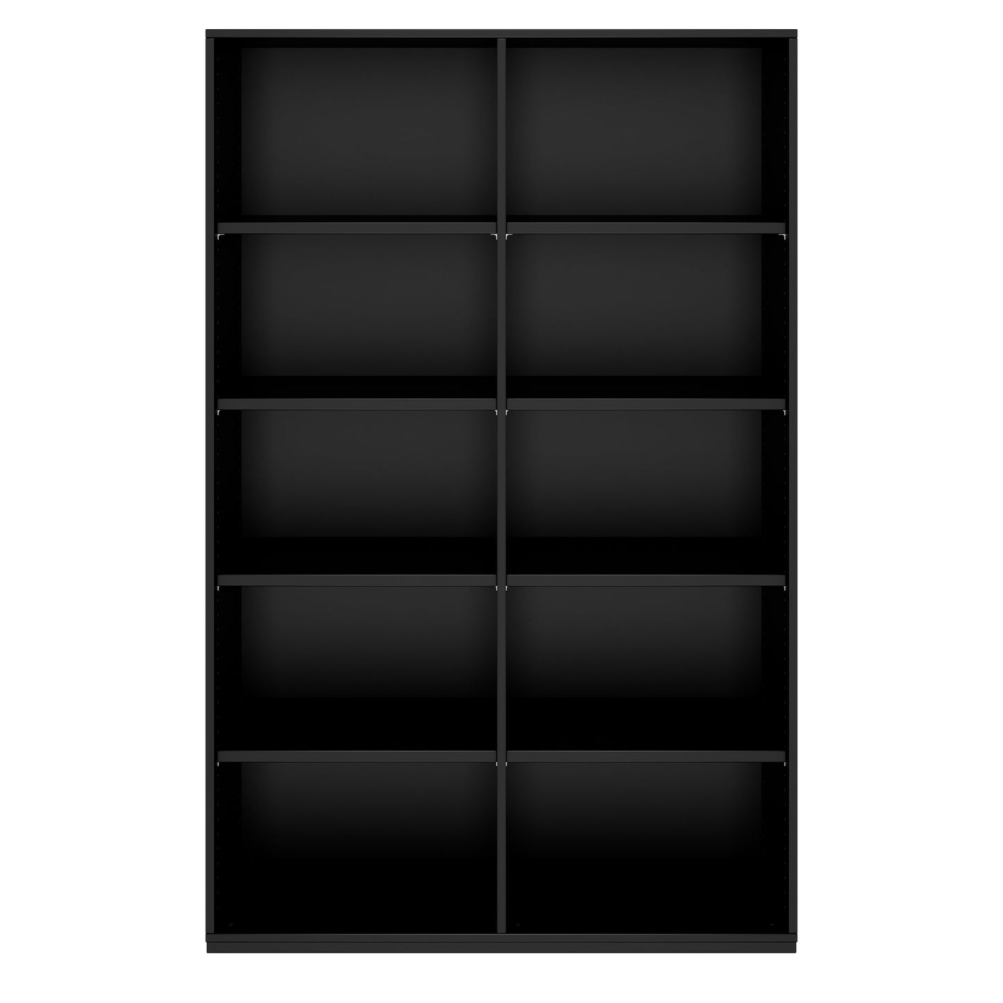 PRO Armoire d'étagère | 5 oh, 400 - 1200 x 1880 mm, noir