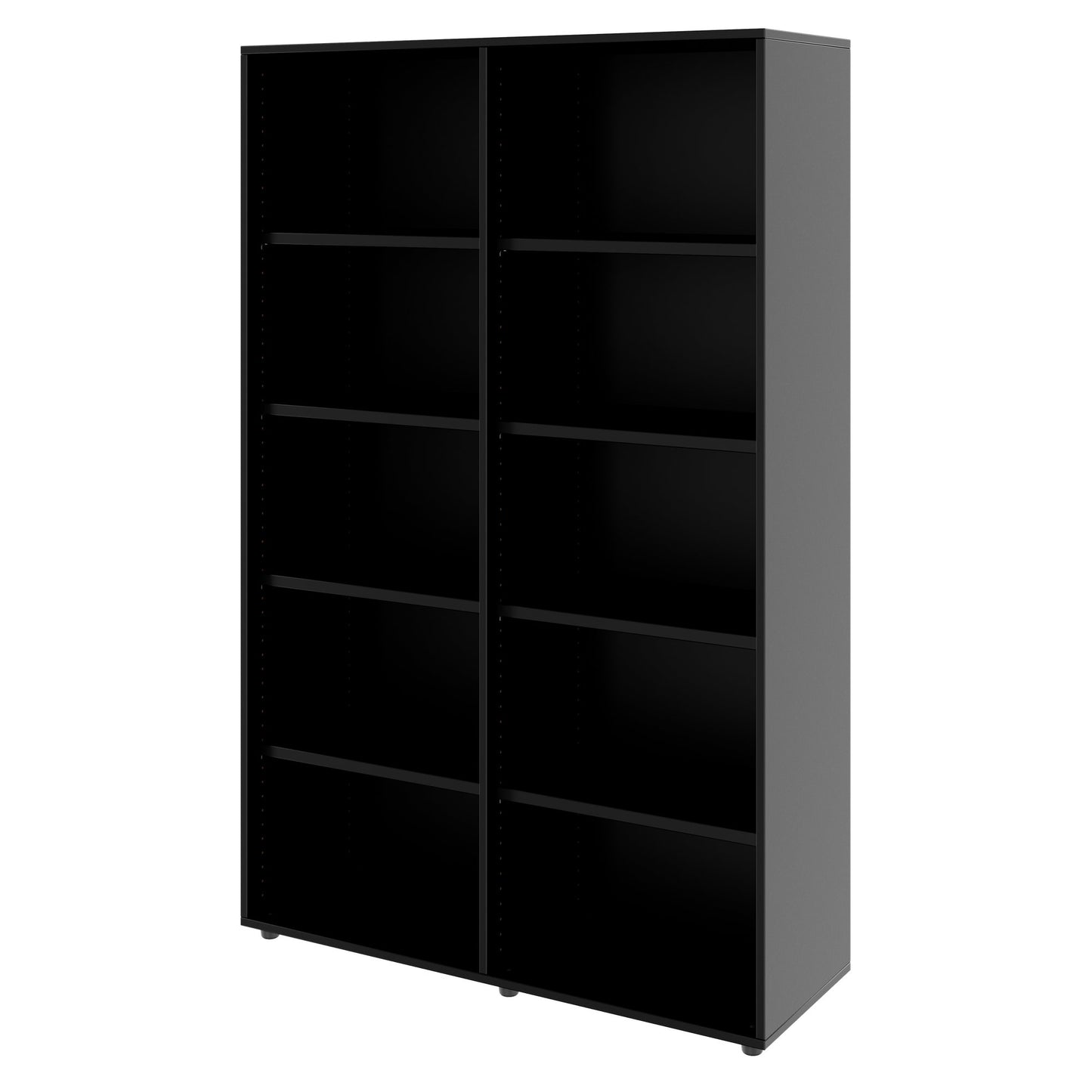PRO Armoire d'étagère | 5 oh, 400 - 1200 x 1880 mm, noir