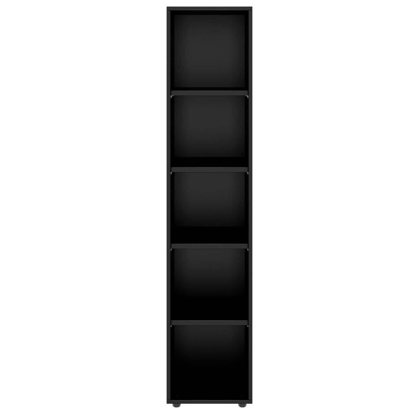 PRO Armoire d'étagère | 5 oh, 400 - 1200 x 1880 mm, noir