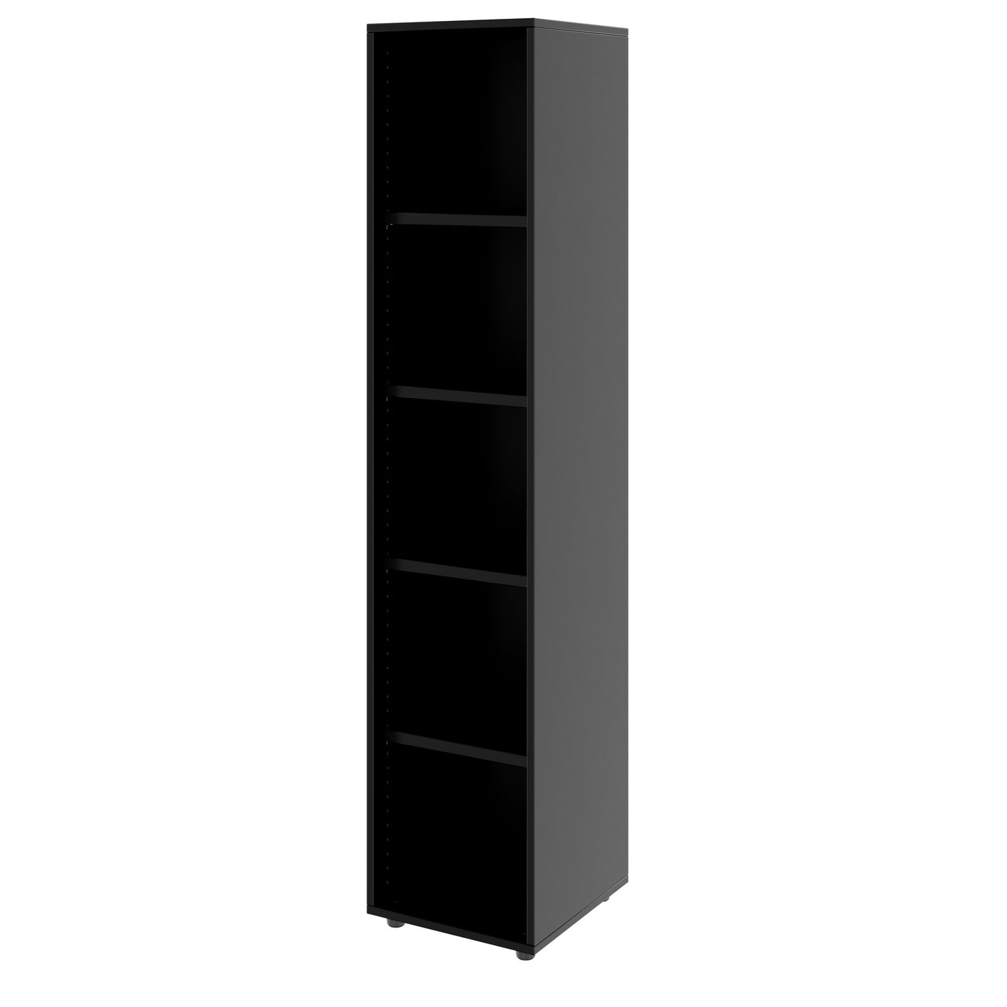 PRO Armoire d'étagère | 5 oh, 400 - 1200 x 1880 mm, noir