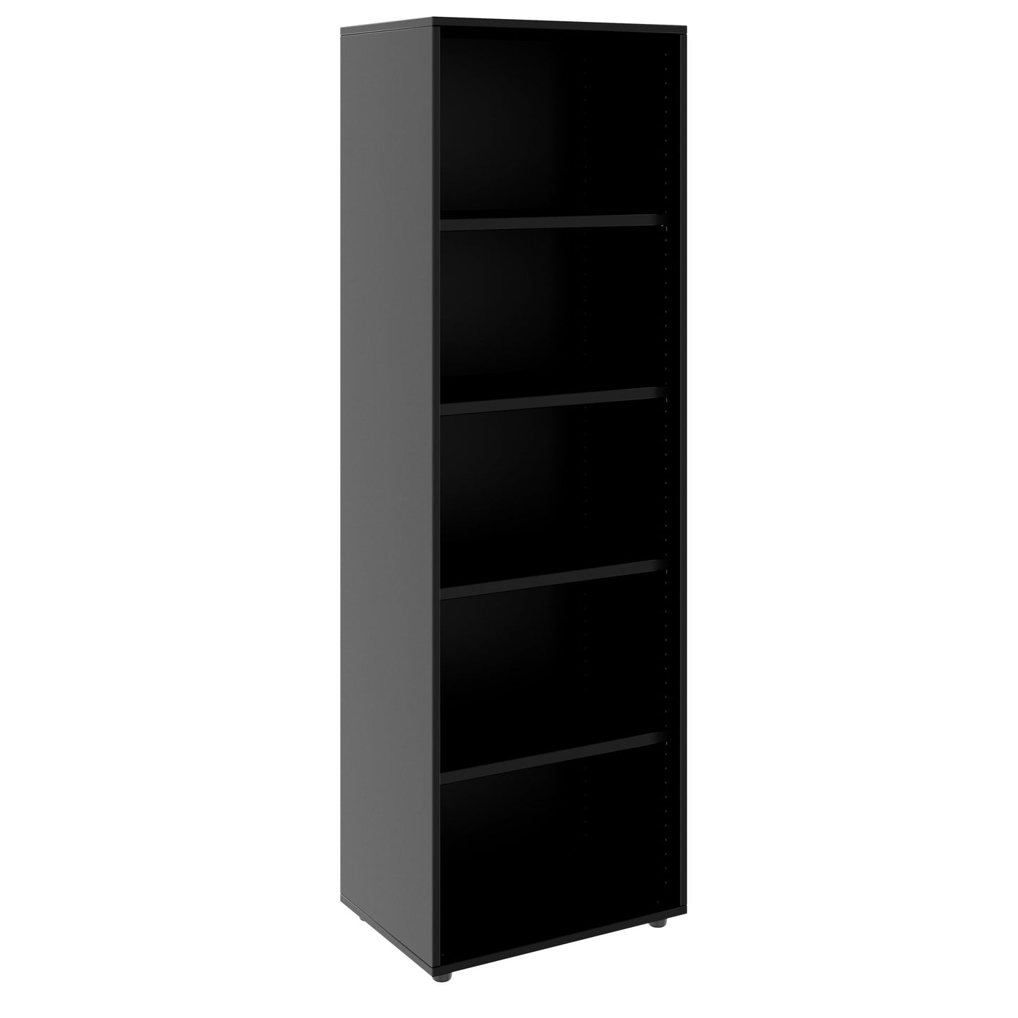 PRO Armoire d'étagère | 5 oh, 400 - 1200 x 1880 mm, noir
