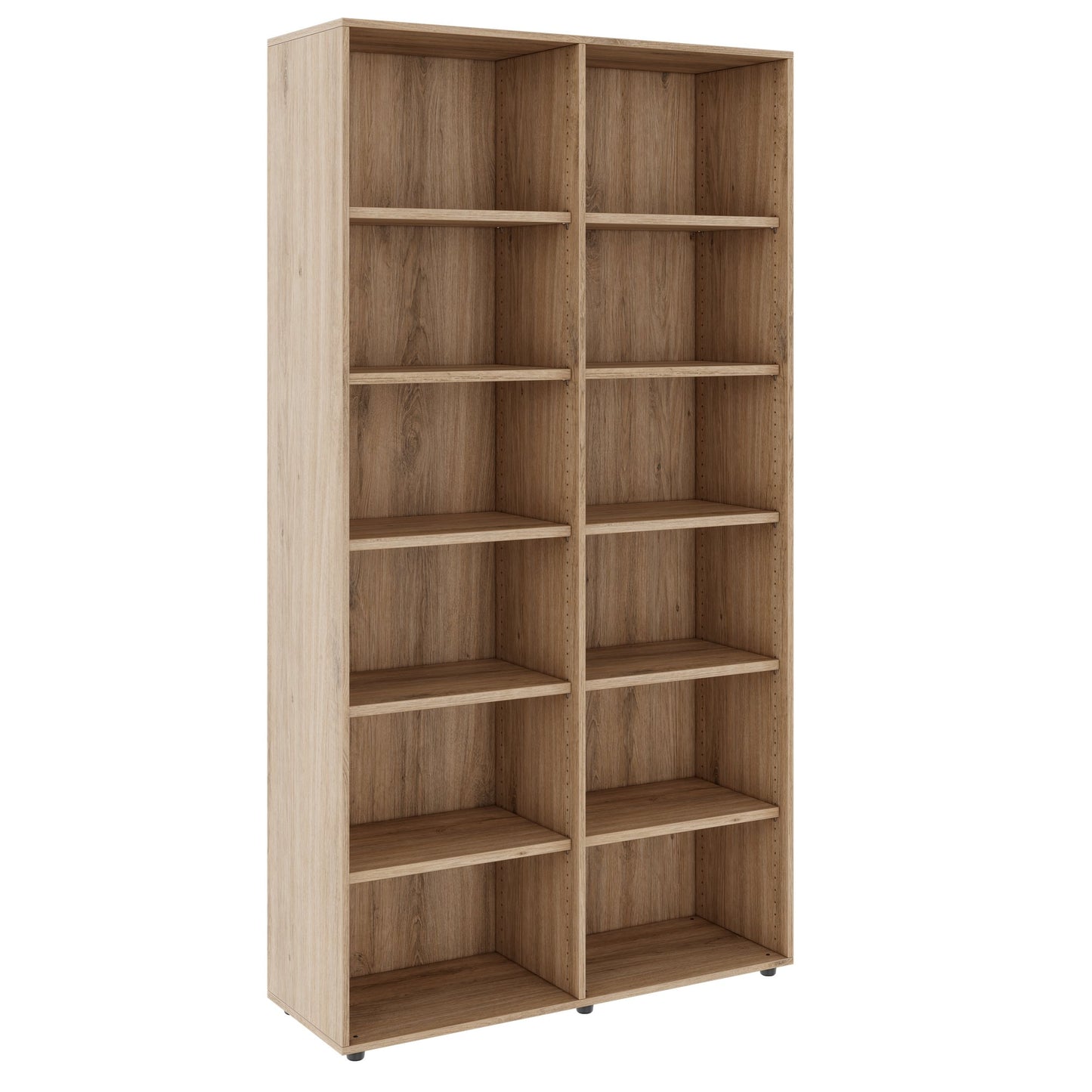PRO Shelf cabinet | 6 Oh, 400 - 1200 x 2250 mm, natural oak