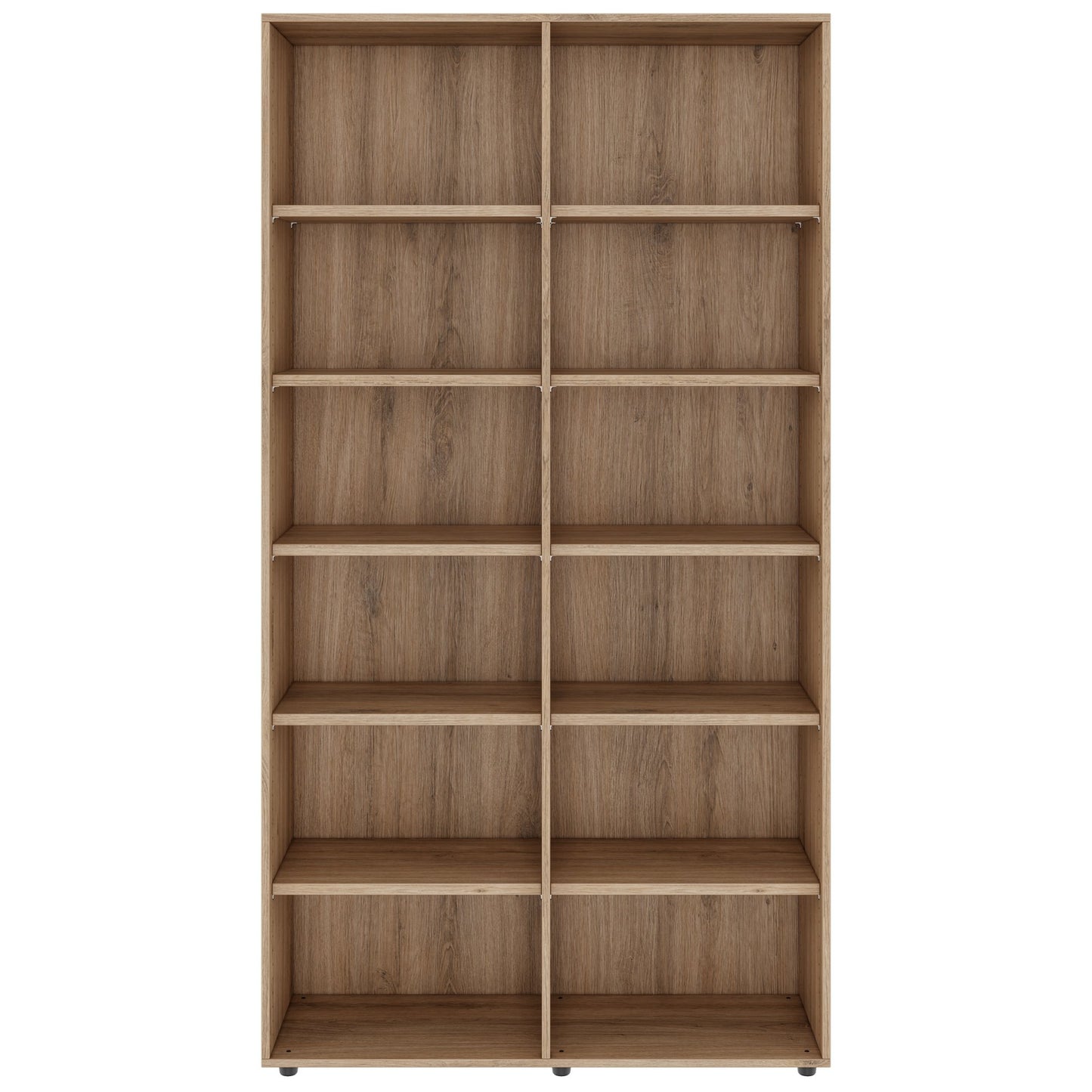 PRO Shelf cabinet | 6 Oh, 400 - 1200 x 2250 mm, natural oak