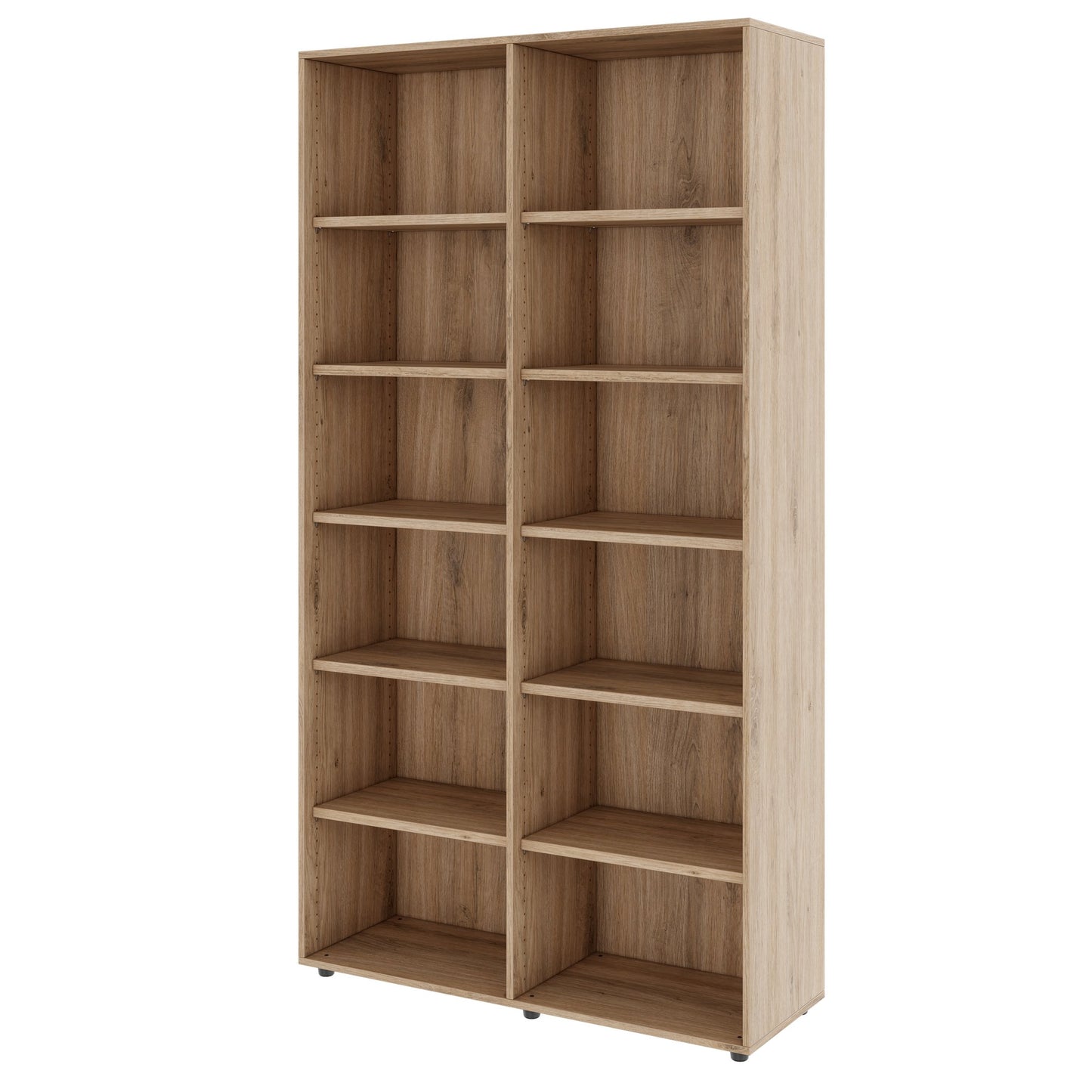 PRO Shelf cabinet | 6 Oh, 400 - 1200 x 2250 mm, natural oak