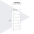 PRO Regalschrank | 6 OH, 400 - 1200 x 2250 mm, Natureiche - 12 Thumbnail Image