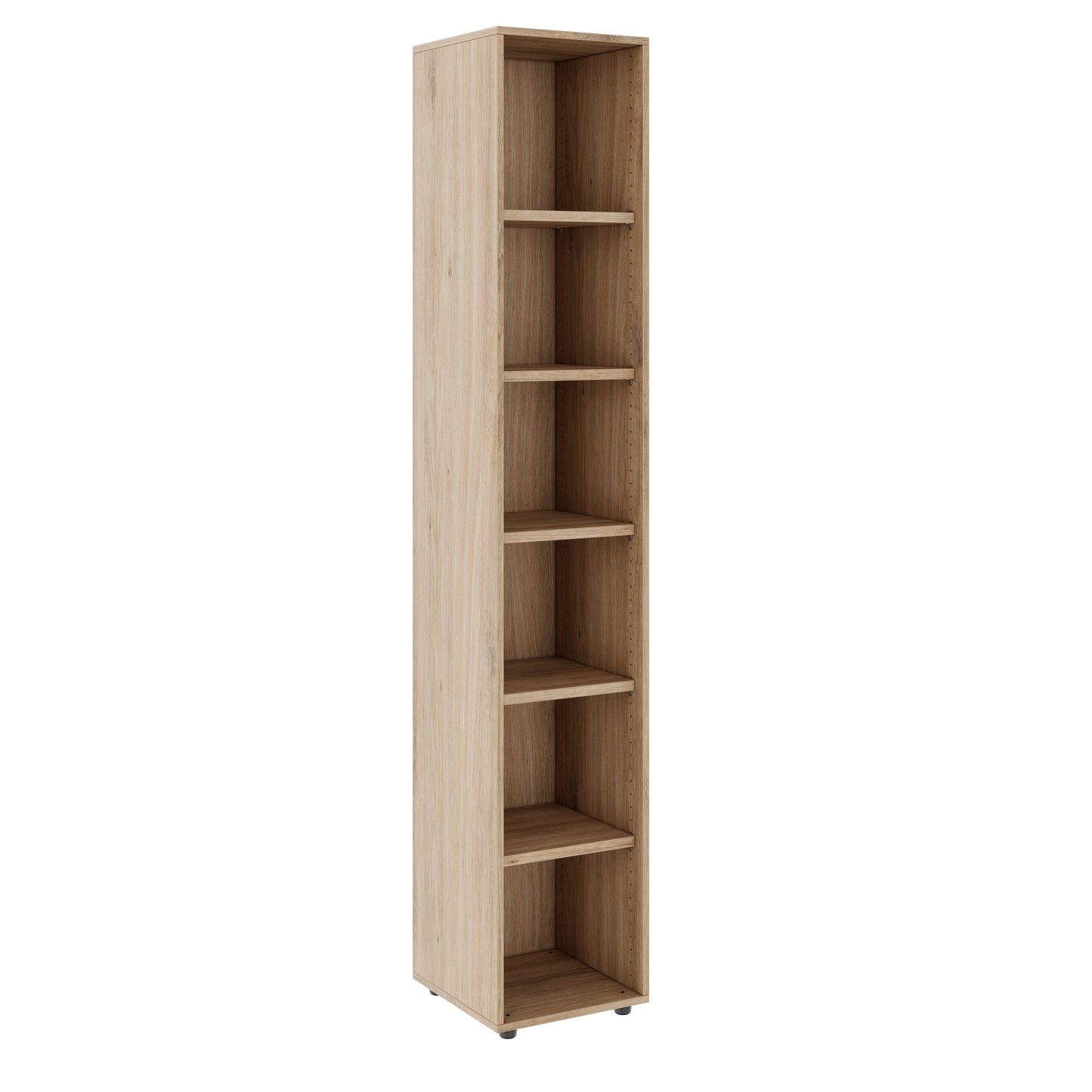 PRO Shelf cabinet | 6 Oh, 400 - 1200 x 2250 mm, natural oak