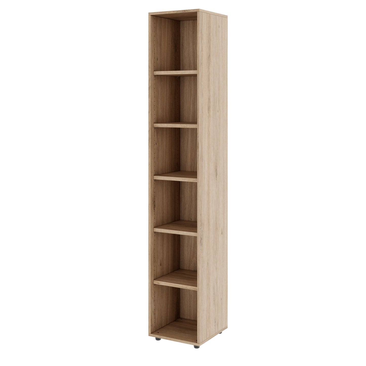 PRO Shelf cabinet | 6 Oh, 400 - 1200 x 2250 mm, natural oak