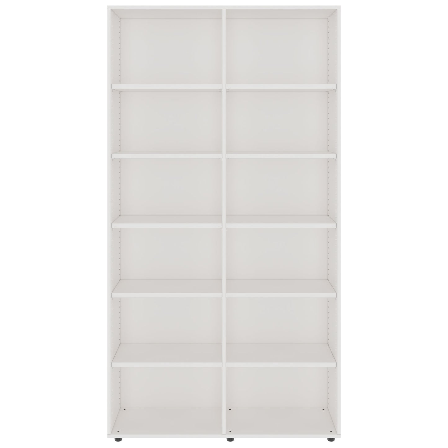 PRO Regalschrank | 6 OH, 400 - 1200 x 2250 mm, Weiß