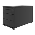 PRO Rollcontainer | 800 mm tief, Kleinteilefach, Soft-Close, Schwarz - 3 Thumbnail Image