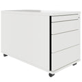 PRO Rollcontainer | 800 mm tief, Kleinteilefach, Soft-Close, Weiß - 1 Thumbnail Image