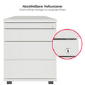 PRO Rollcontainer | 800 mm tief, Kleinteilefach, Soft-Close, Schwarz - 12 Thumbnail Image
