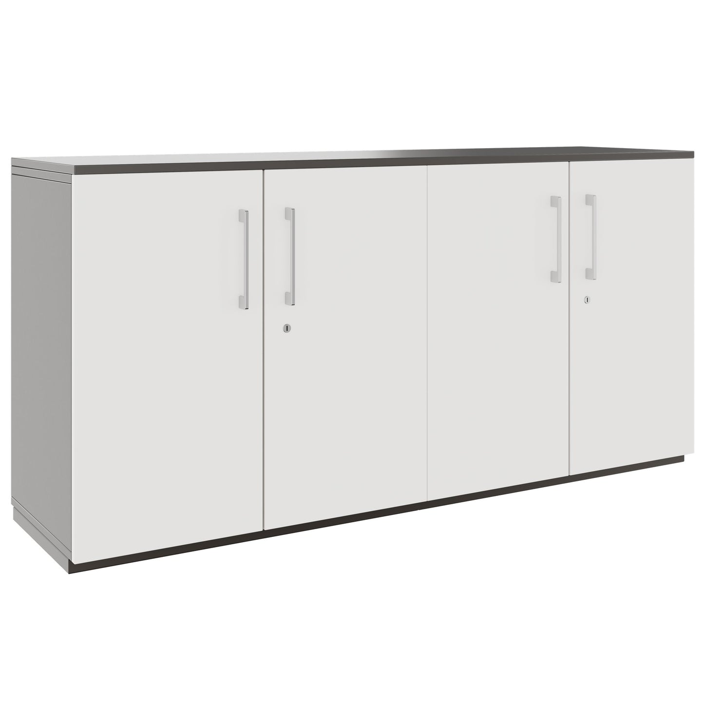 PRO Wall unit | 2 OH, 1600 x 788 mm, graphite/white