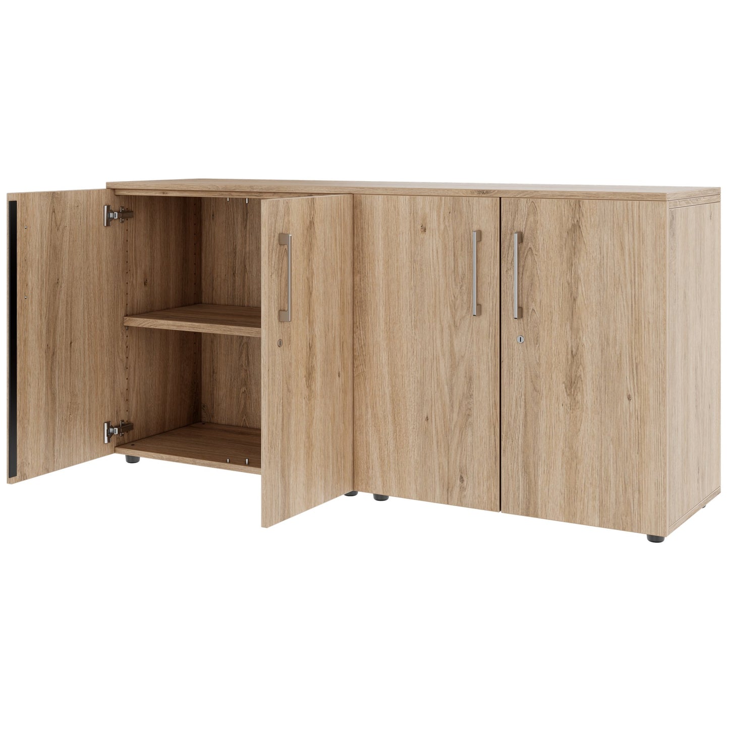 PRO wall unit | 2 OH, 1600 x 788 mm, natural oak