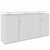 PRO Buffet | 2 oh, 1600 x 860 mm, avec plaque de verre, gris
