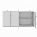 PRO Sideboard | 2 OH, 1600 x 860 mm, con lastra di vetro, grigio - 3 Thumbnail Image