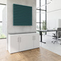 PRO Sideboard | 2 OH, 1600 x 860 mm, con lastra di vetro, grigio - 16 Thumbnail Image
