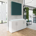 PRO Sideboard | 2 OH, 1600 x 860 mm, con lastra di vetro, grigio - 17 Thumbnail Image