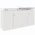 PRO Buffet | 2 OH, 1600 x 860 mm, avec plateau en verre, blanc
