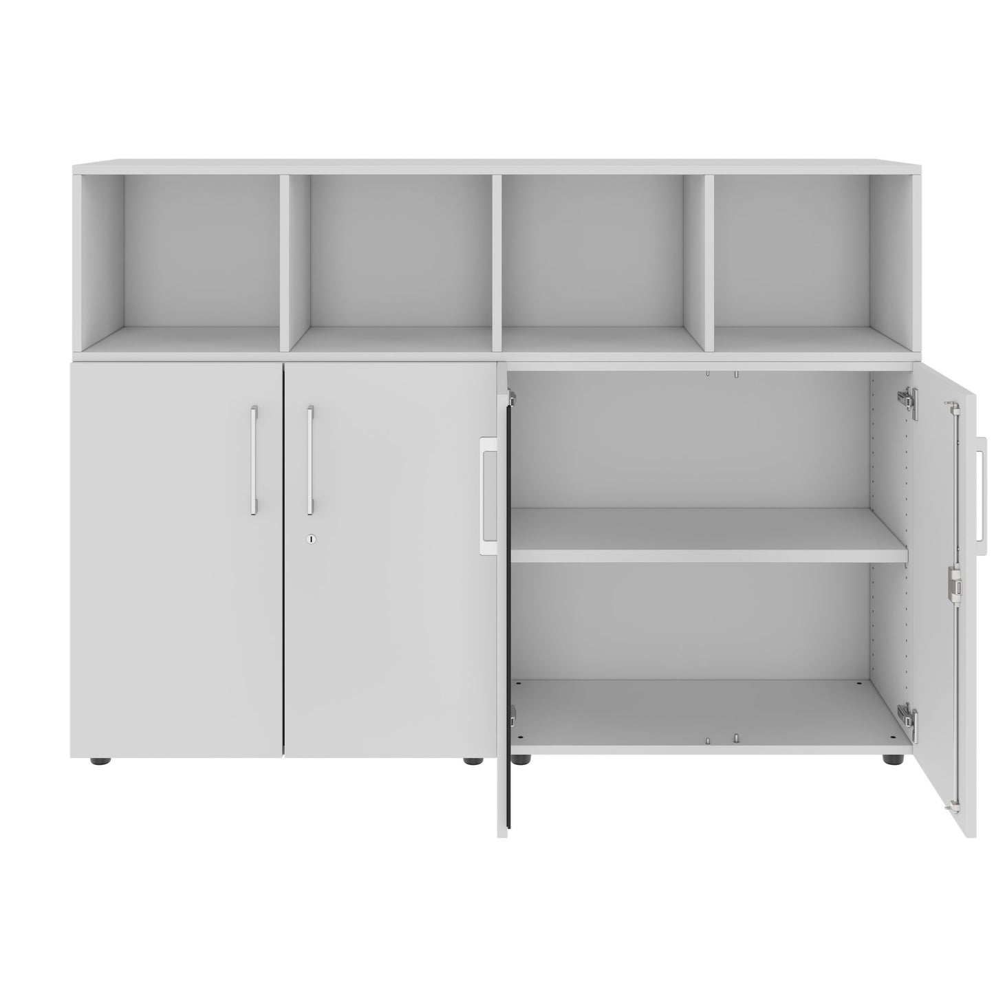 PRO Schrankwand | 3 OH, 1600 x 1140 mm, Grau