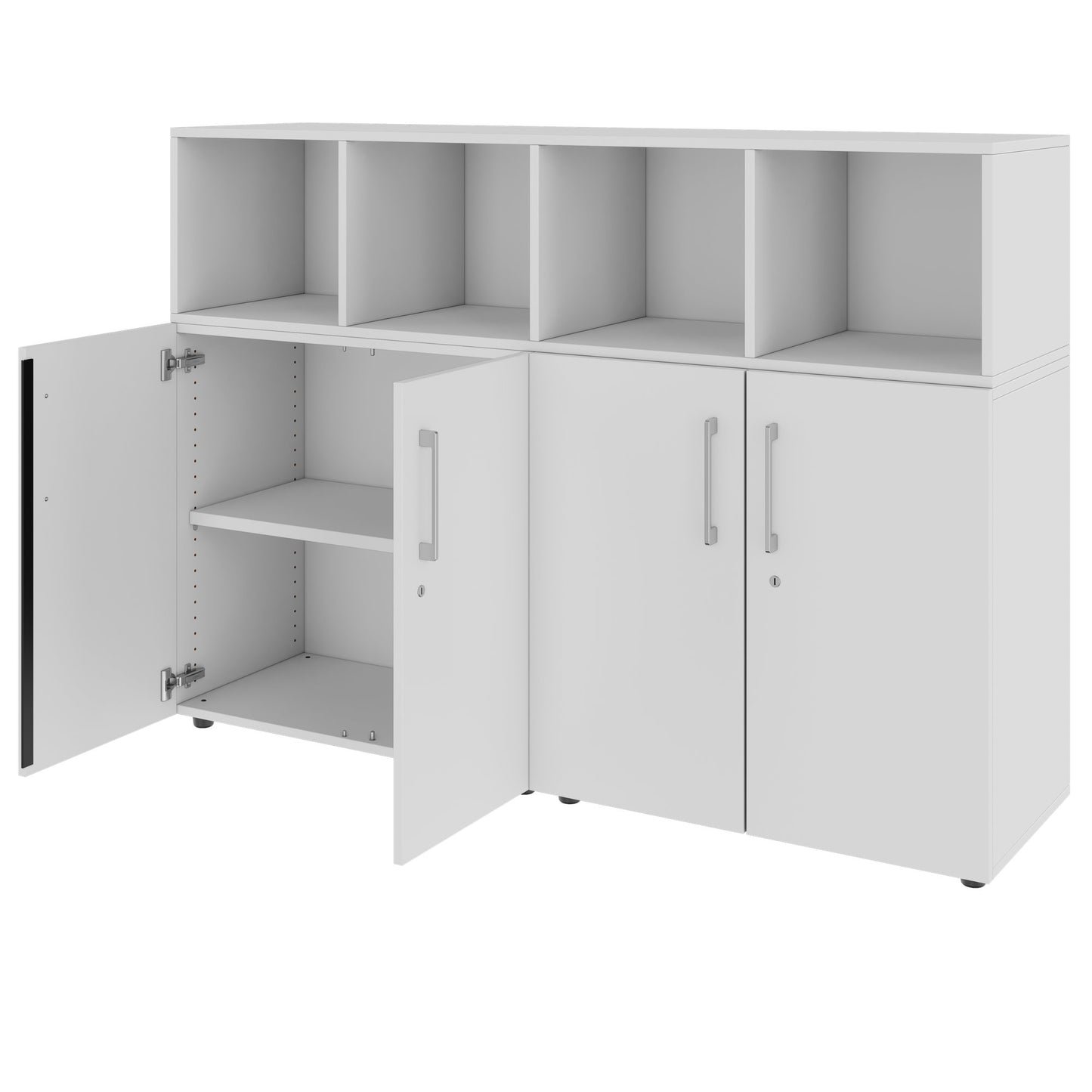 PRO Schrankwand | 3 OH, 1600 x 1140 mm, Grau