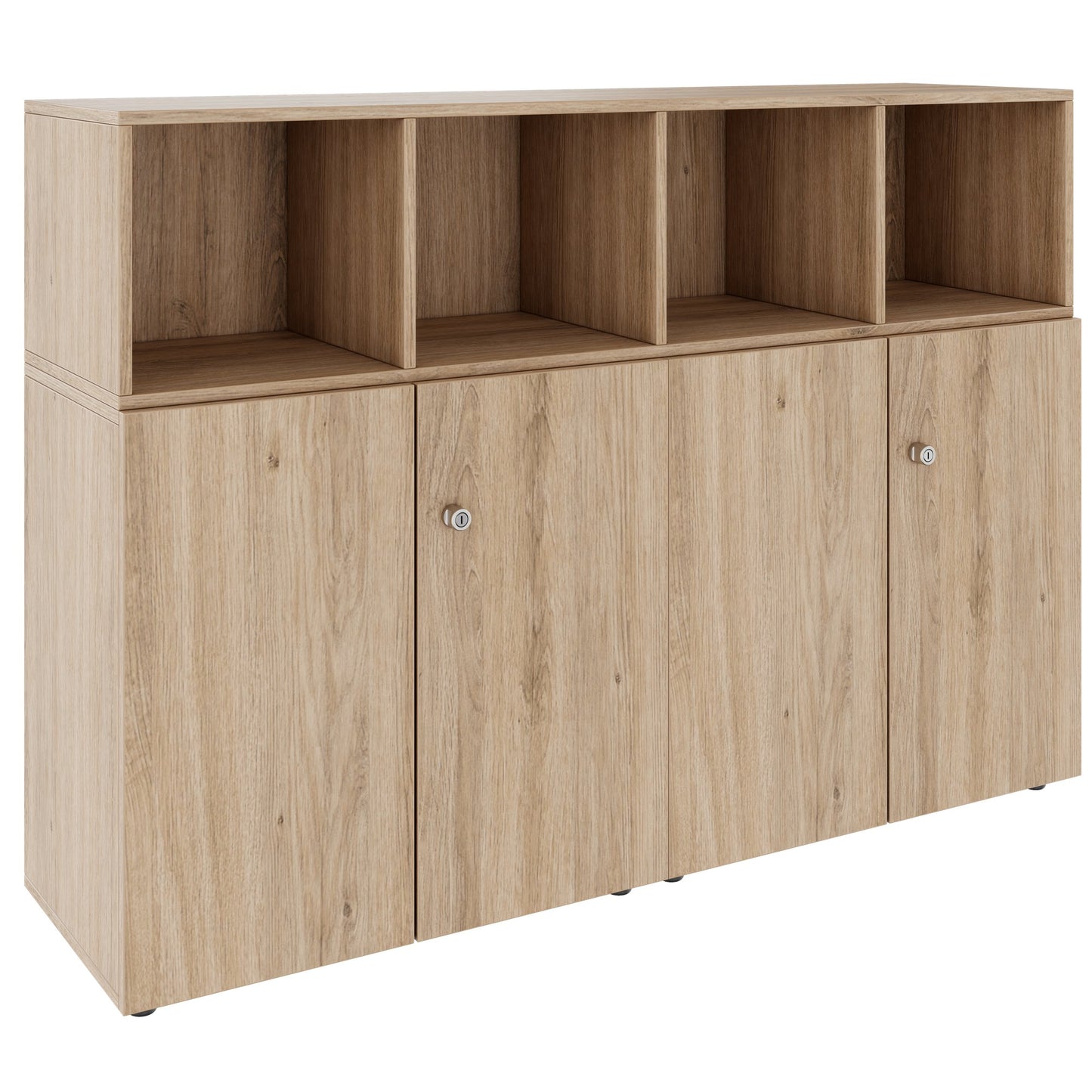PRO wall unit | 3 OH, 1600 x 1140 mm, natural oak