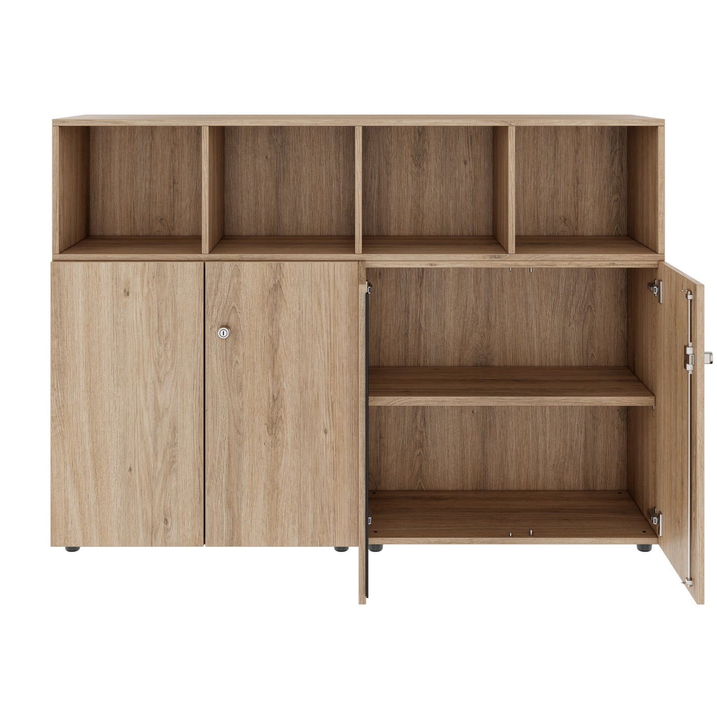PRO wall unit | 3 OH, 1600 x 1140 mm, natural oak