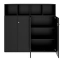 PRO Schrankwand | 4 OH, 1600 x 1510 mm, Schwarz - 3 Thumbnail Image