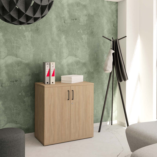 UNI Cabinetto per porte dell'ala | 2 oh, 800 x 777 mm, quercia ambra