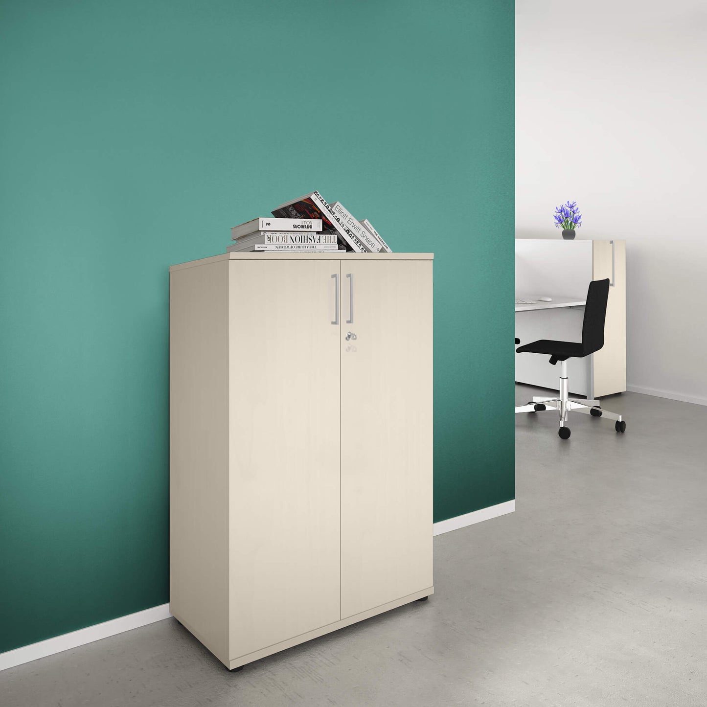 UNI Flügeltürenschrank | 3 OH, 800 x 1143 mm, Ahorn