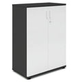 UNI Armoire à portes battantes | 3 OH, 800 x 1143 mm, anthracite / blanc - 2 Thumbnail Image