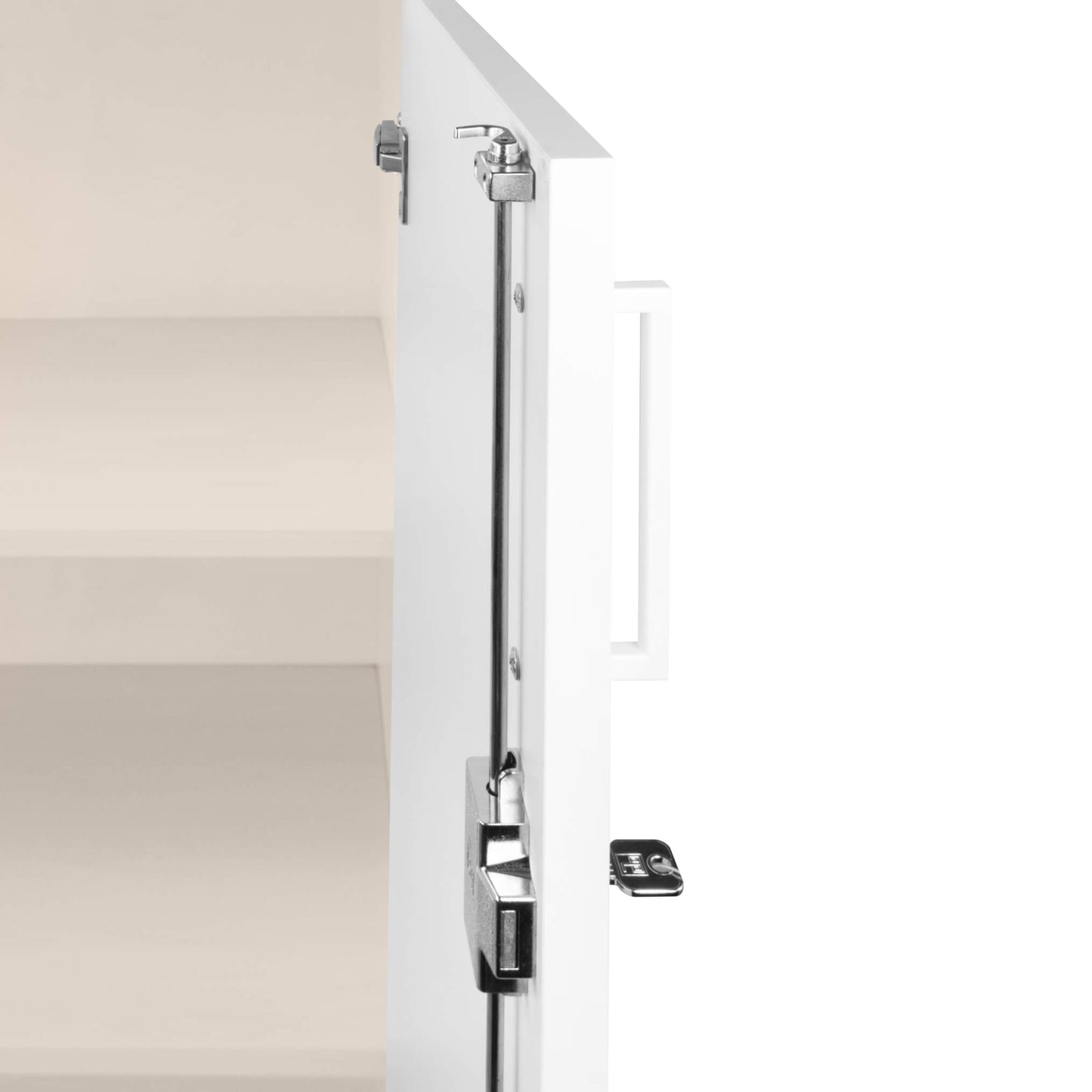 UNI Wing door cabinet | 5 Oh, 800 x 1897 mm, maple / white