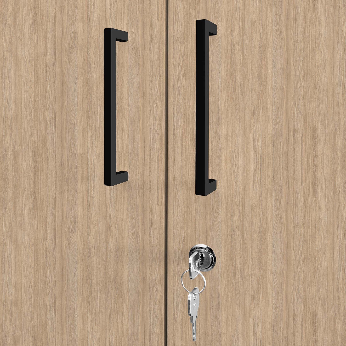 UNI double door wardrobe | 5 OH, 1000 x 1897 mm, amber oak