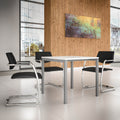NOVA U meeting table | 800 x 800 mm, White - 1 Thumbnail Image