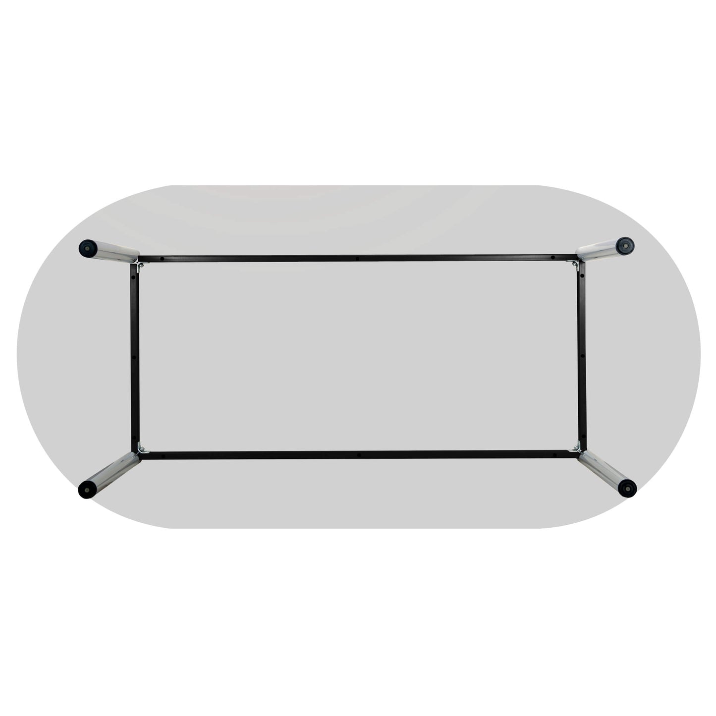 OPTIMA Konferenztisch | Oval, 2000 x 1000 mm, Perlgrau
