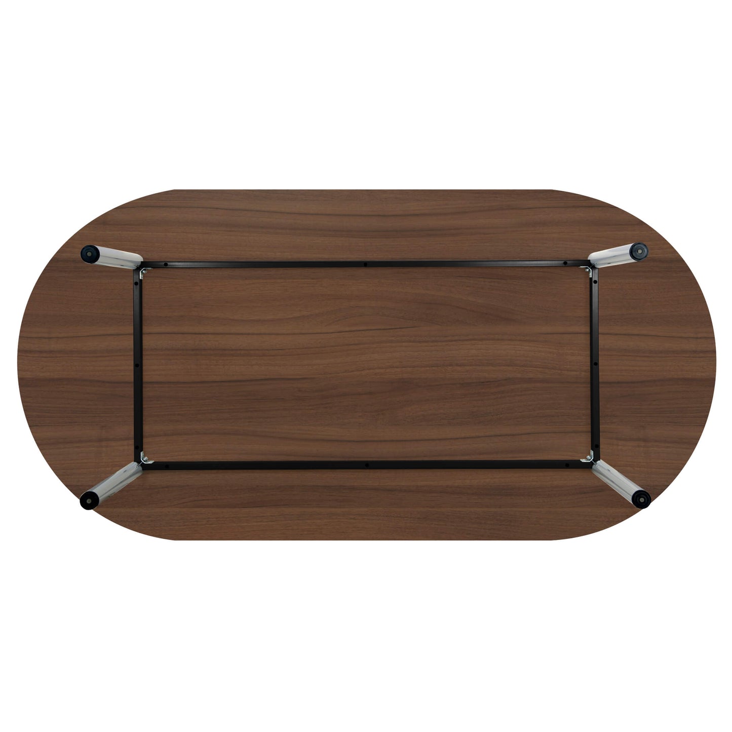 OPTIMA Konferenztisch | Oval, 2000 x 1000 mm, Nussbaum
