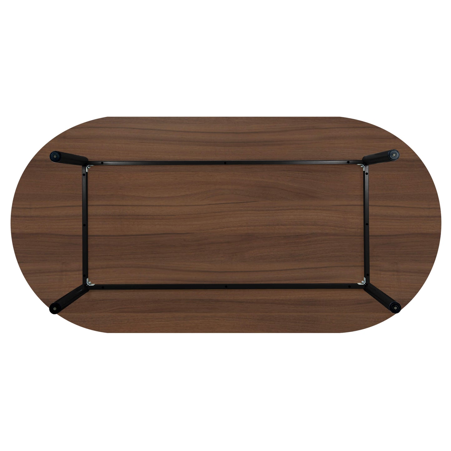 OPTIMA Konferenztisch | Oval, 2000 x 1000 mm, Nussbaum