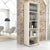 UNI Armoire d'étagère | 5 oh, 600 x 1897 mm, érable