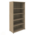 UNI Armoire d'étagère | 5 oh, 1000 x 1897 mm, chêne ambre - 3 Thumbnail Image