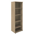UNI Armoire d'étagère | 5 oh, 600 x 1897 mm, chêne ambre - 2 Thumbnail Image