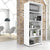 UNI Armoire d'étagère | 5 oh, 800 x 1897 mm, blanc