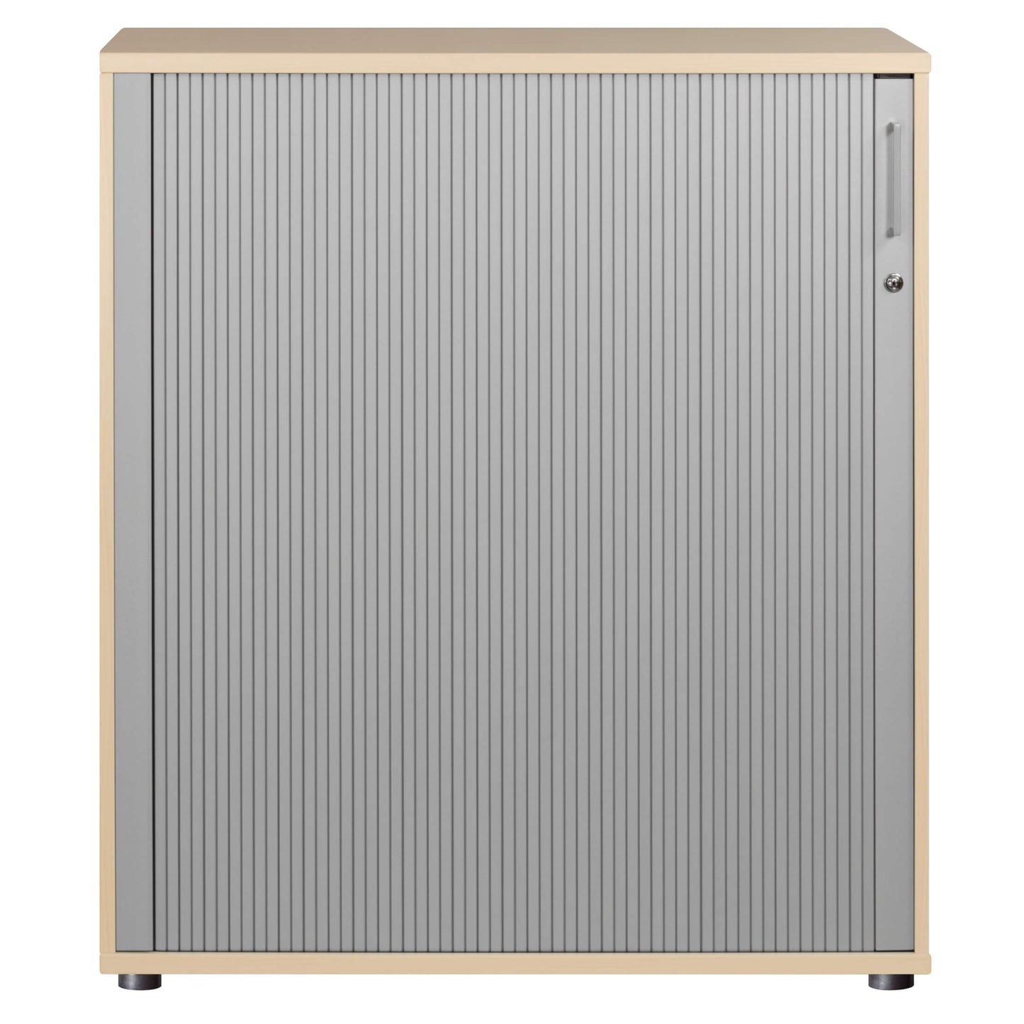 UNI Cabinetto del negozio querroll | 3 OH, 1000 x 1143 mm, acero / grigio argento