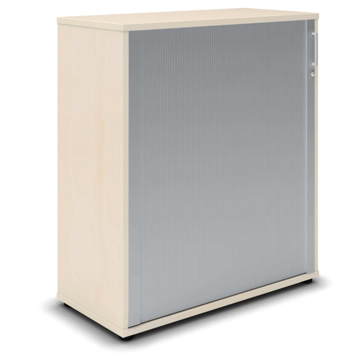 UNI Cabinetto del negozio querroll | 3 OH, 1000 x 1143 mm, acero / grigio argento
