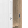 UNI Querroll store cabinet | 2 Oh, 1000 x 777 mm, amber oak / white - 5 Thumbnail Image