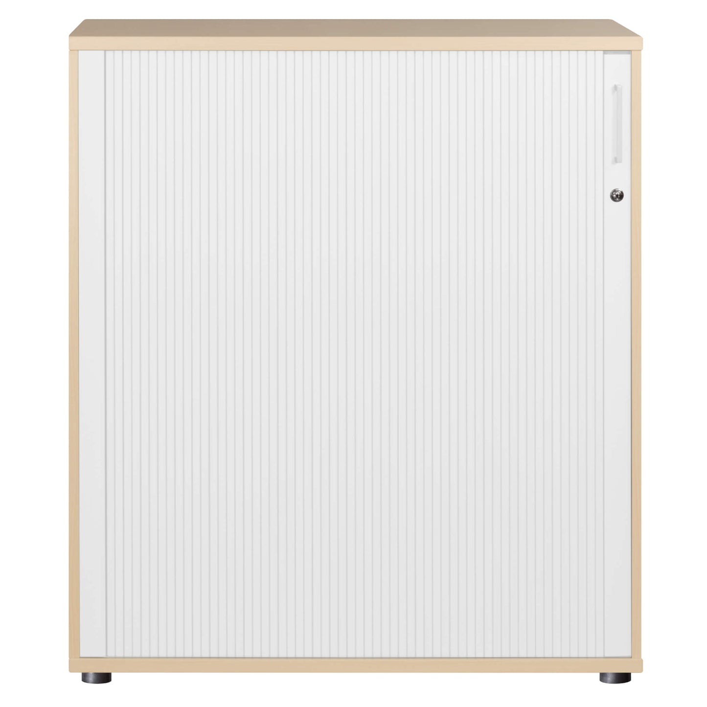 UNI Cabinetto del negozio querroll | 3 OH, 1000 x 1143 mm, acero / bianco