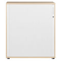 UNI Armoire à rideau transversal | 3 OH, 1000 x 1143 mm, érable / blanc - 3 Thumbnail Image