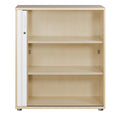 UNI Armoire à rideau transversal | 3 OH, 1000 x 1143 mm, érable / blanc - 4 Thumbnail Image