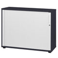 UNI Querrollladenschrank | 2 OH, 1000 x 777 mm, Anthrazit / Weiß - 4 Thumbnail Image